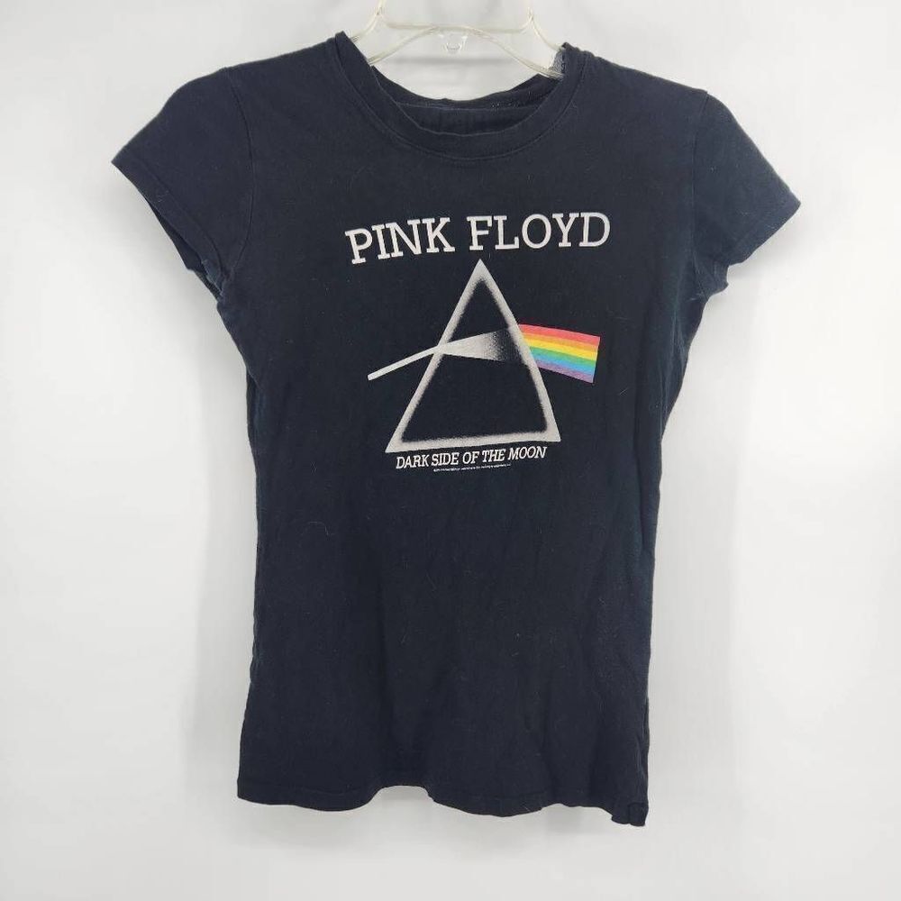 Pink Floyd Dark Side of the Moon Baby Doll Graphic Tee Short Sleeve Junior Small